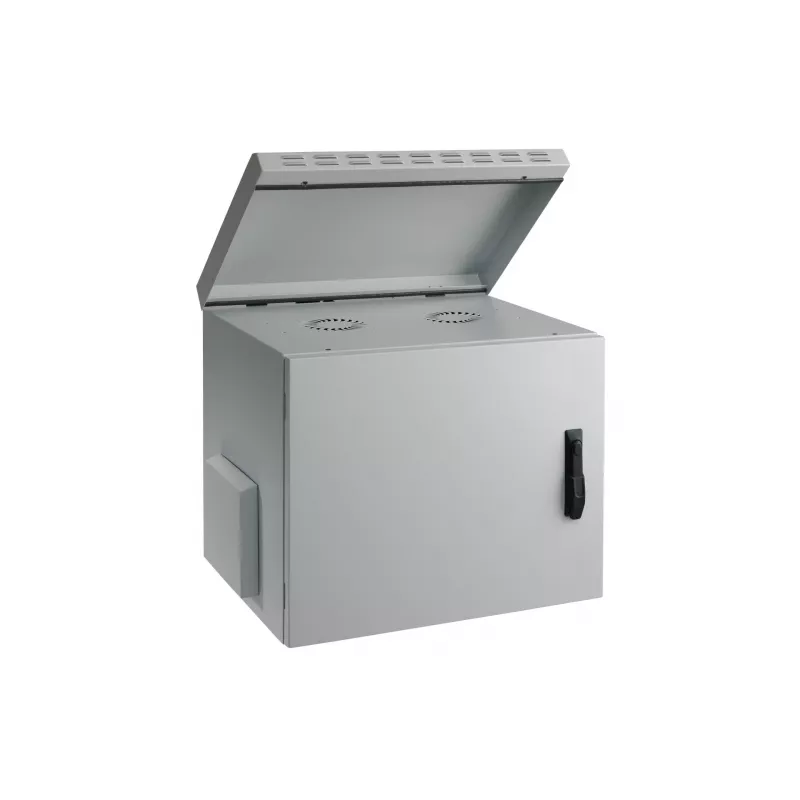 EFB Elektronik 19-tolline seinakapp IP55 9U klaasuksega sügavus 600 mm RAL7035