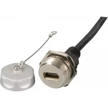 EFB-Elektronik IP67 HDMI paneeli pistik, M25, emane isasele, 1,0 m