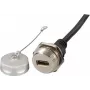 EFB-Elektronik IP67 HDMI paneeli pistik, M25, emane isasele, 1,0 m
