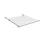 EFB Electronics 19 tolli 0.5U fikseeritud riiul, paigaldussügavus 750-850 mm, kandevõime 70 kg, kapi sügavus 1000 mm, helehall (RAL 7035)