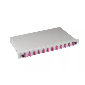 EFB Elektronik B71203L24OM4 Fiiberoptiline jätkukarp SC 50/125µm OM4 libistatav, 24 patsi / 12 adapterit