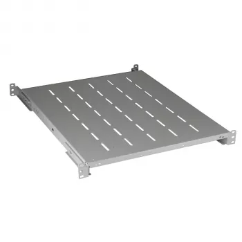 EFB Elektronik 19 inch 1U fikseeritud riiul, sügavus 550..650 mm, 120 kg, kapi sügavus 800 mm, RAL7035
