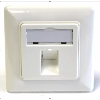 EFB Elektronik 1-Pordi raamikomplekt keystone-moodulitele, DIN 49075, puhas valge (RAL 9010)