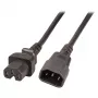 EFB Electronics Hot Appliance Extension Cable C14 180° - C15 180° Black 3 m 3 x 1.00 mm² VDE (EK585.3V2)