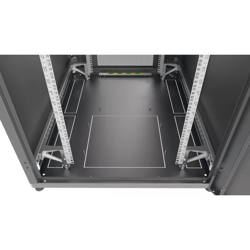 EFB ELEKTRONIK 19 inch Server Rack PRO 24HE, 800x1200 mm, ühesektsioonilised esi- ja tagauksed, RAL 7035