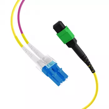EFB ELEKTRONIK MPO-PLUS/APC(F)-LC Trunk Cable OS2 8 Fibers Type B LSZH Yellow 3m