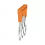 Weidmüller ZQV 2.5N 3 ristühendus, A-seeria, 2,5 mm², 3-pooluseline, oranž