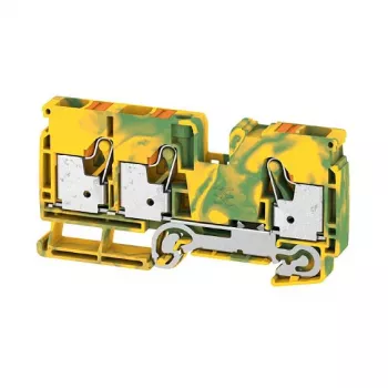 Weidmüller A-Series Universal A3C 10 PE Kaitsejuhi klemmplokk, kruviühendus, 10 mm², roheline/kollane