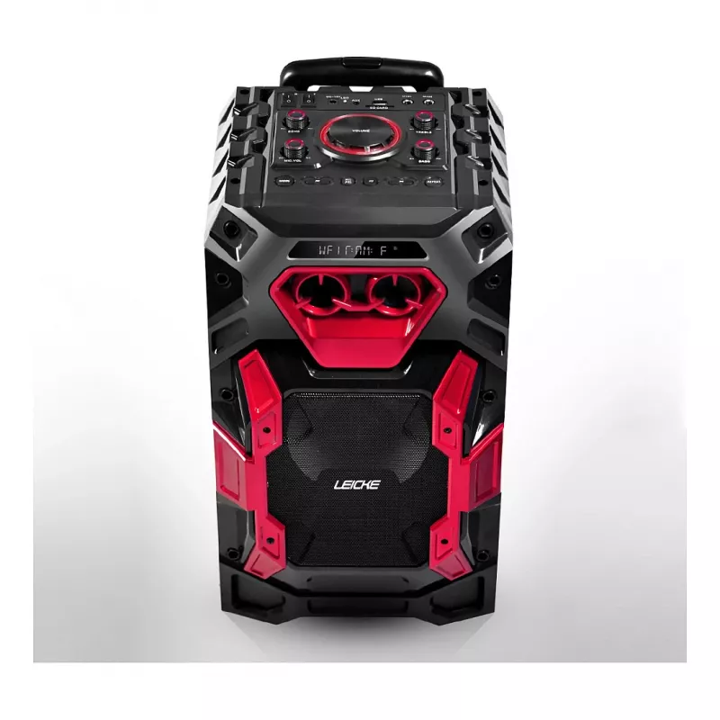 Leicke DJ ROXX TROLLEY PRO Kaasaskantav PA Kõlarisüsteem Bluetoothiga, 100W RMS, 10 inch Woofer, LED Tuled, Käru, Mikrofon, Pult