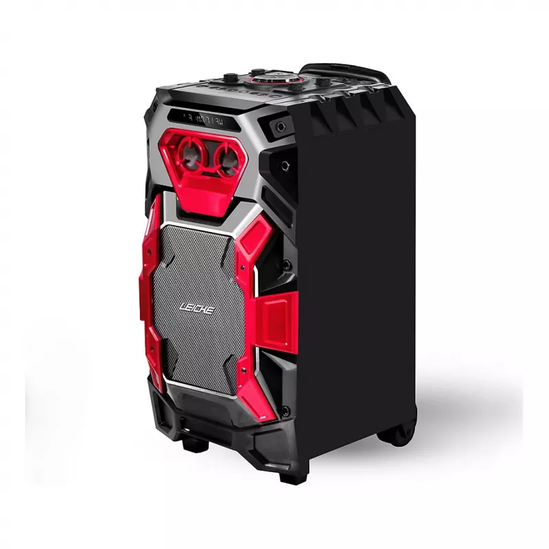 Leicke DJ ROXX TROLLEY PRO Kaasaskantav PA Kõlarisüsteem Bluetoothiga, 100W RMS, 10 inch Woofer, LED Tuled, Käru, Mikrofon, Pult