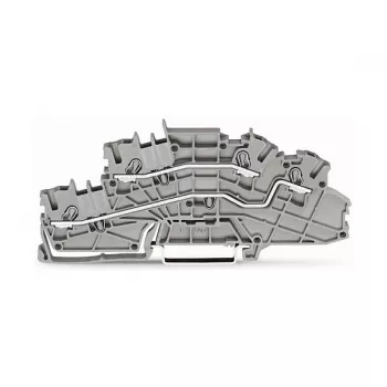 WAGO 2003-6642 Läbiv klemmliist, TOPJOB® S, 2-juhiline, 4 mm², hall, 800 V, 24 A