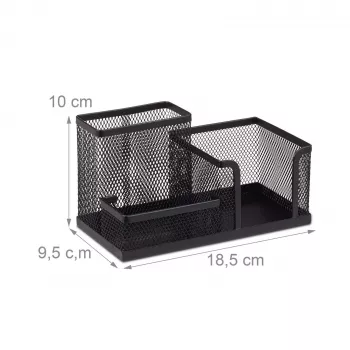 Relaxdays Desk Organizer Black