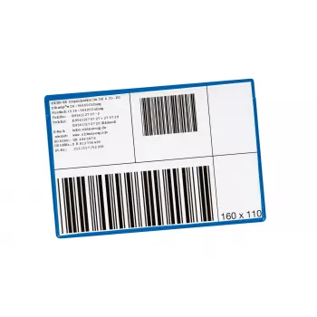 Eichner Label Pockets Blue 10 pcs. - Self-Adhesive Document Holder A4