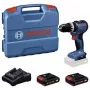 BOSCH Professional GSB 18V-52 Juhtmeta Löökpuur/Keeraja Komplekt 2 Patareiga 2,0 Ah, L-Case