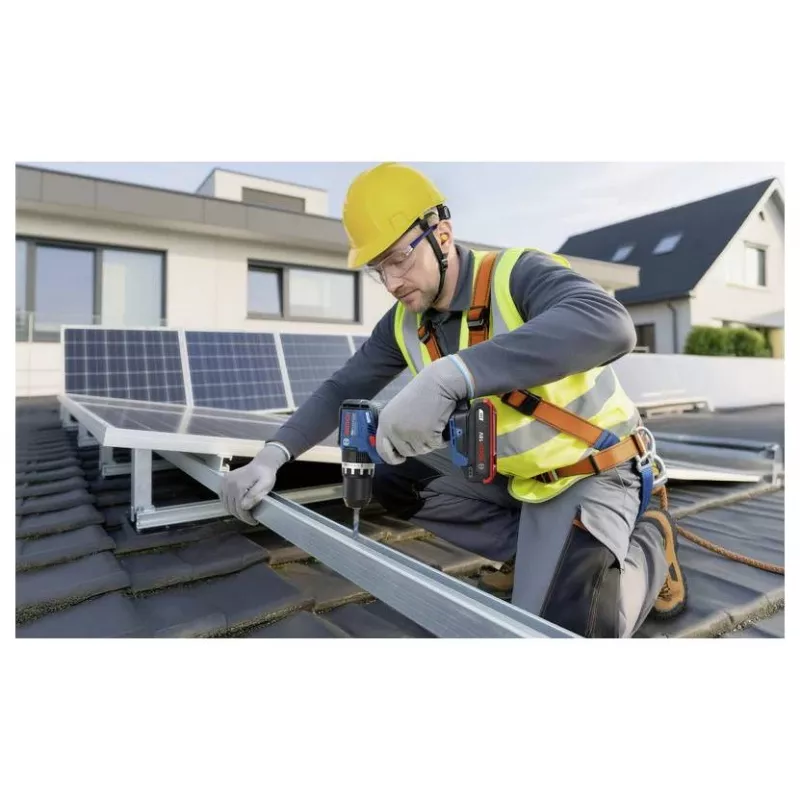 BOSCH Professional GSB 18V-52 Juhtmeta Löökpuur/Keeraja Komplekt 2 Patareiga 2,0 Ah, L-Case