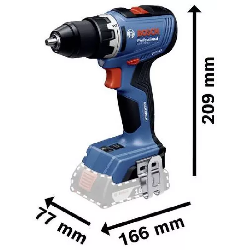 BOSCH POWERTOOLS Kombikomplekt 18V juhtmeta puur-keeraja, löökkeeraja, löökpuur, nurklihvija (4-tööriista komplekt)