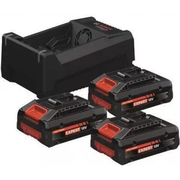 BOSCH 0615V0005X 3x GBA 18V 4.0Ah Professional Akud + GAL 18V-80 Professional Laadija