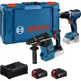 BOSCH PowerTools Kombikomplekt Juhtmeta Kombipuur 18V 65 + Löökpuur 18V 26 koos 2 akuga 5 Ah ja laadijaga (Komplekt)