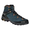 SALEWA Alp Trainer 2 Mid GTX Dark Denim Fluo Orange UK 8.5 (42.5)