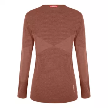 Salewa Zebru Medium Warm AMR L/S Tee naistele - Etruscan Red, suurus M