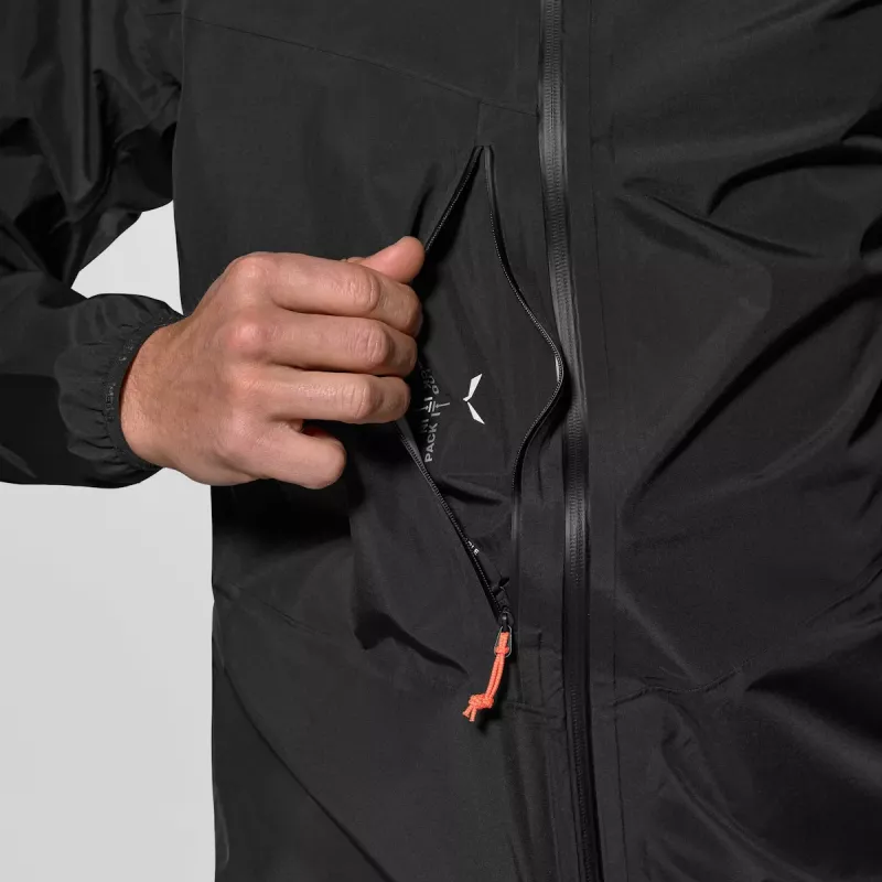 Salewa Agner 3 PTX 3L Jope - Black Out - Suurus S