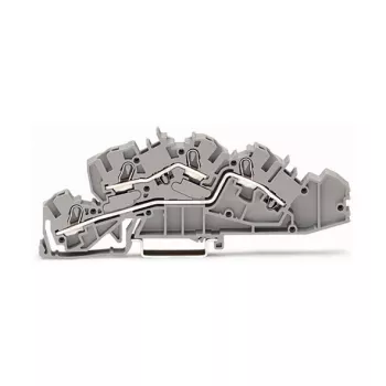 WAGO 2005-7642 Läbiv klemmliist, 4 mm², 32 A, 400 V, hall, CAGE CLAMP
