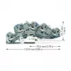 WAGO 2005-7646 Läbiv klemmliist, 3-juhiline, 400V, 24A, 2,5mm², hall