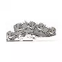 WAGO 2005-7646 Läbiv klemmliist, 3-juhiline, 400V, 24A, 2,5mm², hall