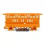 WAGO 221-500 Paigalduskandur 221-seeria jätkuklemmidele, polüamiid, oranž, 17,5 mm x 25,5 mm x 77,6 mm