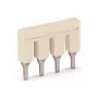 WAGO 2006-403 läbiv klemmliist, 41 A, 6 mm², hall