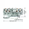 WAGO Läbiv klemmliist 4-juhiline Push-in 2,5 mm² Hall
