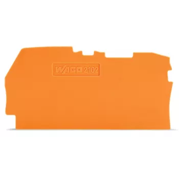 WAGO 2102-1292 otsa- ja vaheplaat, 0,8 mm, oranž