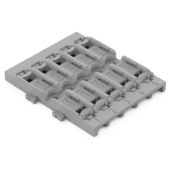 WAGO 221-2525 Kinnitusadapter 221-seeria ühendusliidritele, 5-pakk, hall