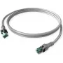 ZVK GMBH DualBoot Cat.6A S/FTP Push-Pull Patch Cable, Grey, 7.5 m