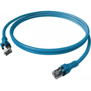 EasyLan saCon DualBoot Patchkaabel Cat.6A S/FTP Sinine 7.5m