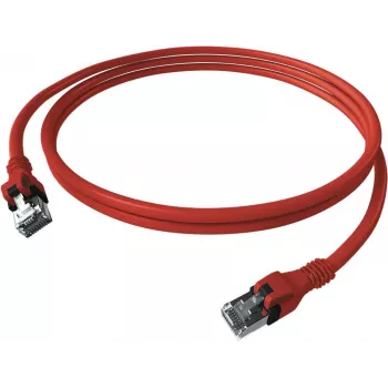 EASYLAN saCon DualBoot Patch Cable S/FTP Red 10m Cat.6A