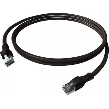 EasyLan saCon DualBoot Push Patch Cable Cat.6A S/FTP LSZH Black 7.5m
