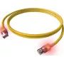 EasyLan DualBoot LED Patch Cable RJ45 S/FTP Cat.6A (Class EA) - saCon pistikuga - LSOH - Kollane - 7m