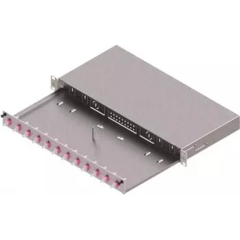ZVK EasyLan Fiiberoptiline Jaotuspaneel Basic LSB0B224 Grade C 1U 12 Porti 12x LC-Duplex OM4