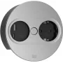 Bachmann TWIST 2 toiteplokk 1x Schuko pistikupesa ja 1x USB A/C, 2,0 m kaabel, must/roostevaba teras