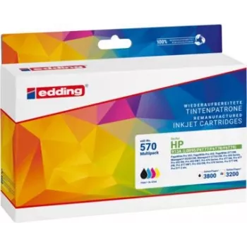 EDDING tindikassett 18-570 ühilduv HP 913A must/tsüaan/magenta/kollane 4-pakk