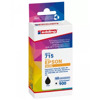 EDDING Ühilduv Musta Tindiga Kassett Epson 503XL T09R1 (18-715)