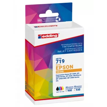 Edding Ühilduv tindikasseti komplekt Epson 503XL T09R1 must, tsüaan, magenta, kollane (4 tk) suure saagikusega