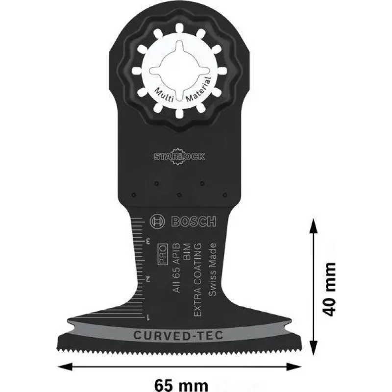 Bosch Professional PRO AII 65 APIB Plunge Cut Saw Blade (StarlockPlus, BIM, 65mm)