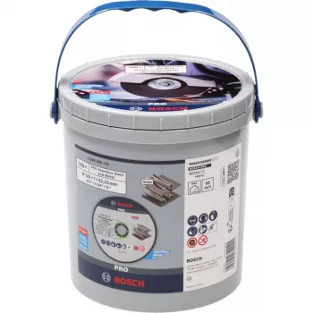 BOSCH POWERTOOLS PRO roostevaba terase ja metalli lõikeketas, Ø 125 mm, 100 tk ämbris (ava 22,23 mm, WA 60 T BF)