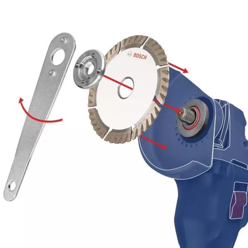 BOSCH lõikeketas roostevabale terasele ja metallile, Ø 125 mm, 100 tk ämbris (ava 22,23 mm, A 60 T BF)