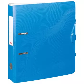 BRUNNEN WAVE Lever Arch File Azure Plastic 7,0 cm DIN A4