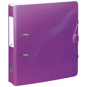 BRUNNEN WAVE Lever Arch File Purple Plastic 7,0 cm DIN A4