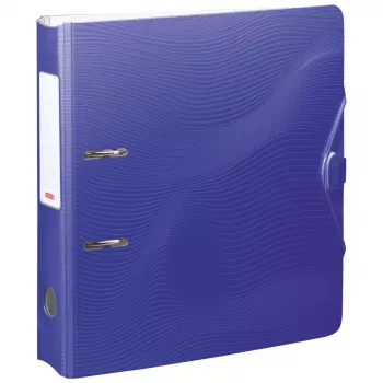 BRUNNEN WAVE Lever Arch File A4 70 mm Blue Plastic