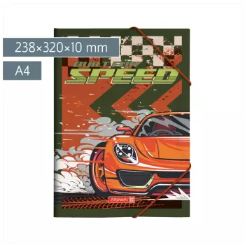 BRUNNEN Fast Wheels Document Folder A4 Red/Green